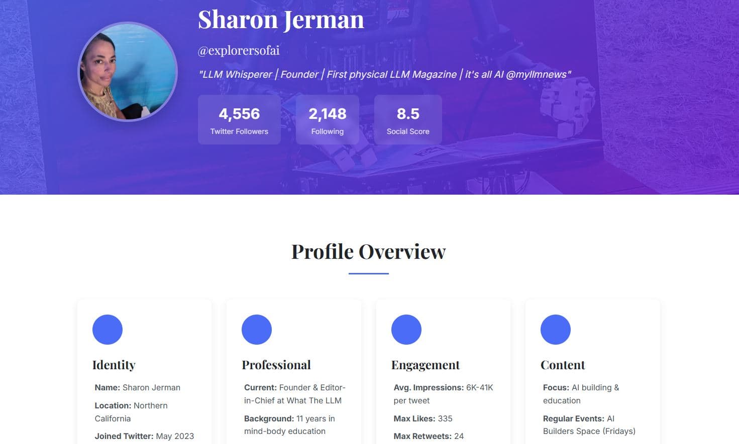 AI Social Score Report Example